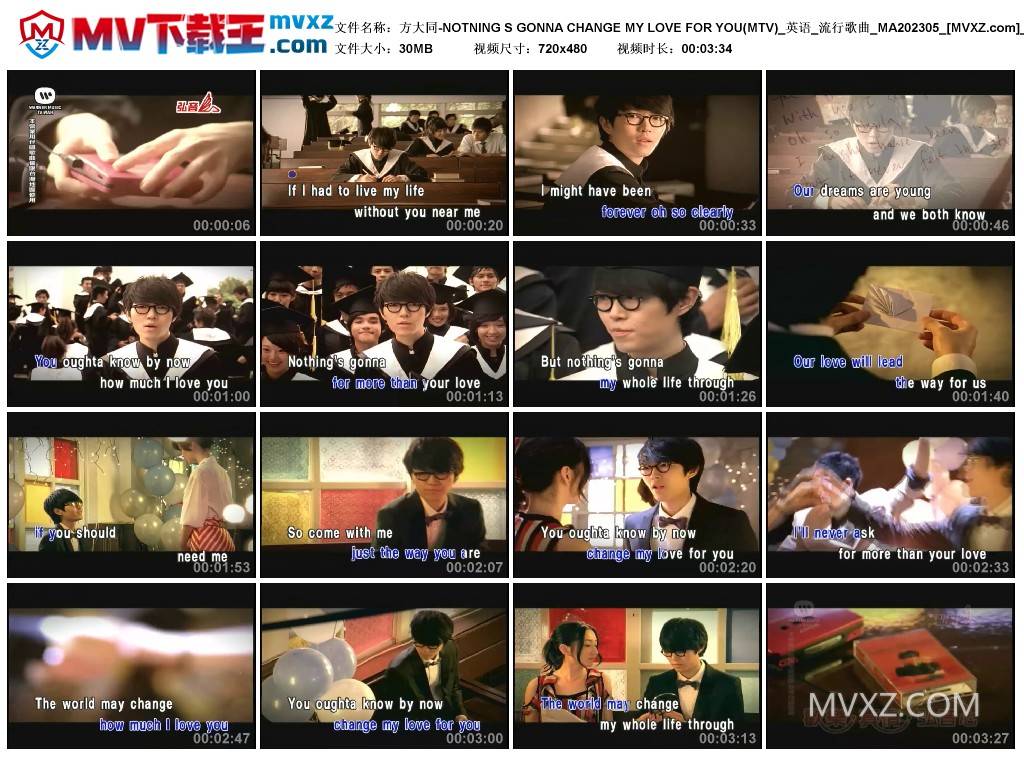 方大同-NOTNING S GONNA CHANGE MY LOVE FOR YOU(MTV)_英语_流行歌曲_MA202305